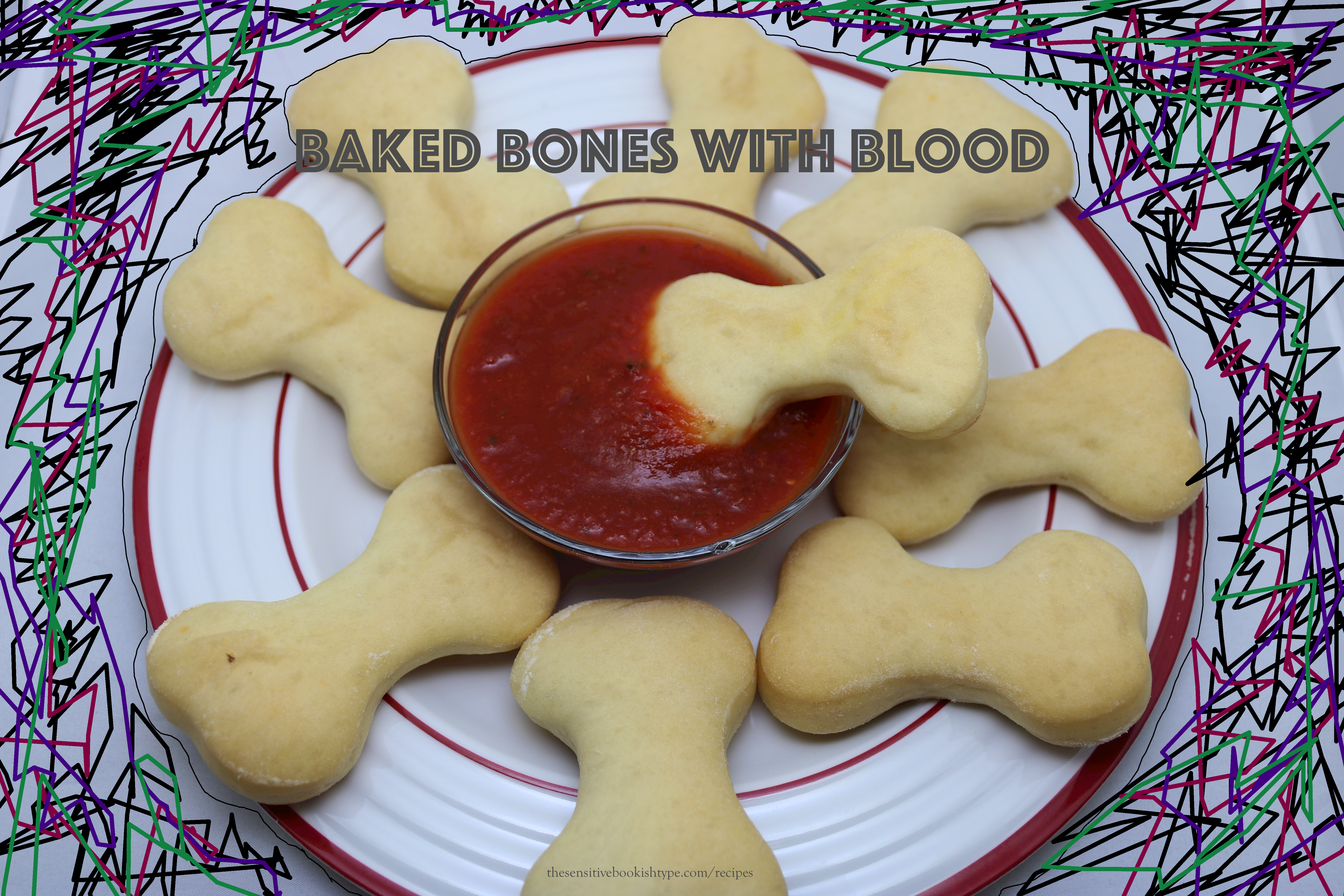 Baked Bones with Blood